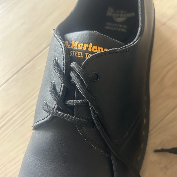 Dr. Martens Air Wair Soft Steel Toe Safety Shoes Men's Size 12 Black Slip Resist - Picture 7 of 11